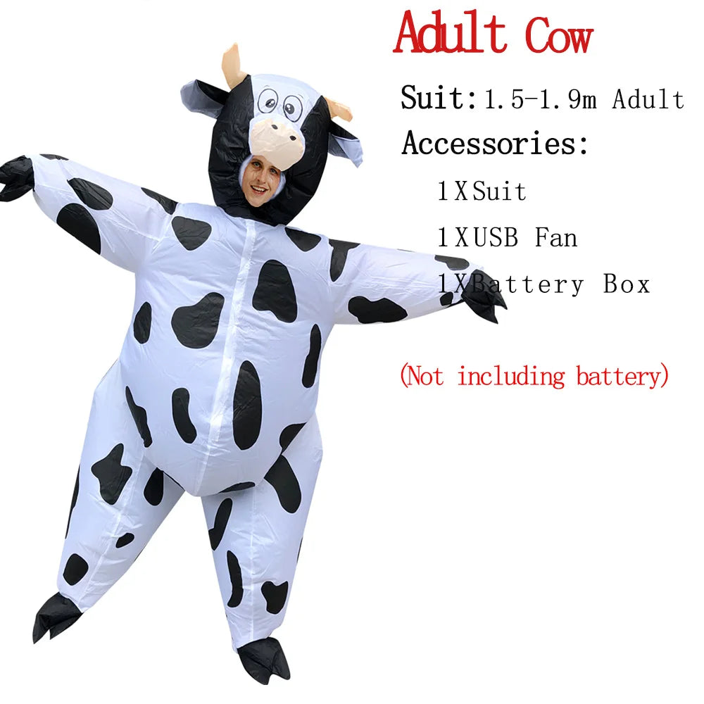 Cow Inflatable Monster Costume Scary Blow Up Cosplay Inflatable Costume For Adult Halloween Christmas Party Festival Stage