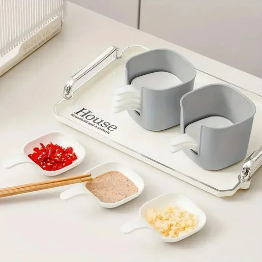 7-Piece Sauce Dish Set Dipping Bowls for Condiments & Seasonings