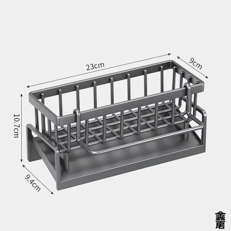 Sink Organizer with Drainage Rack Compact Kitchen Storage Shelf