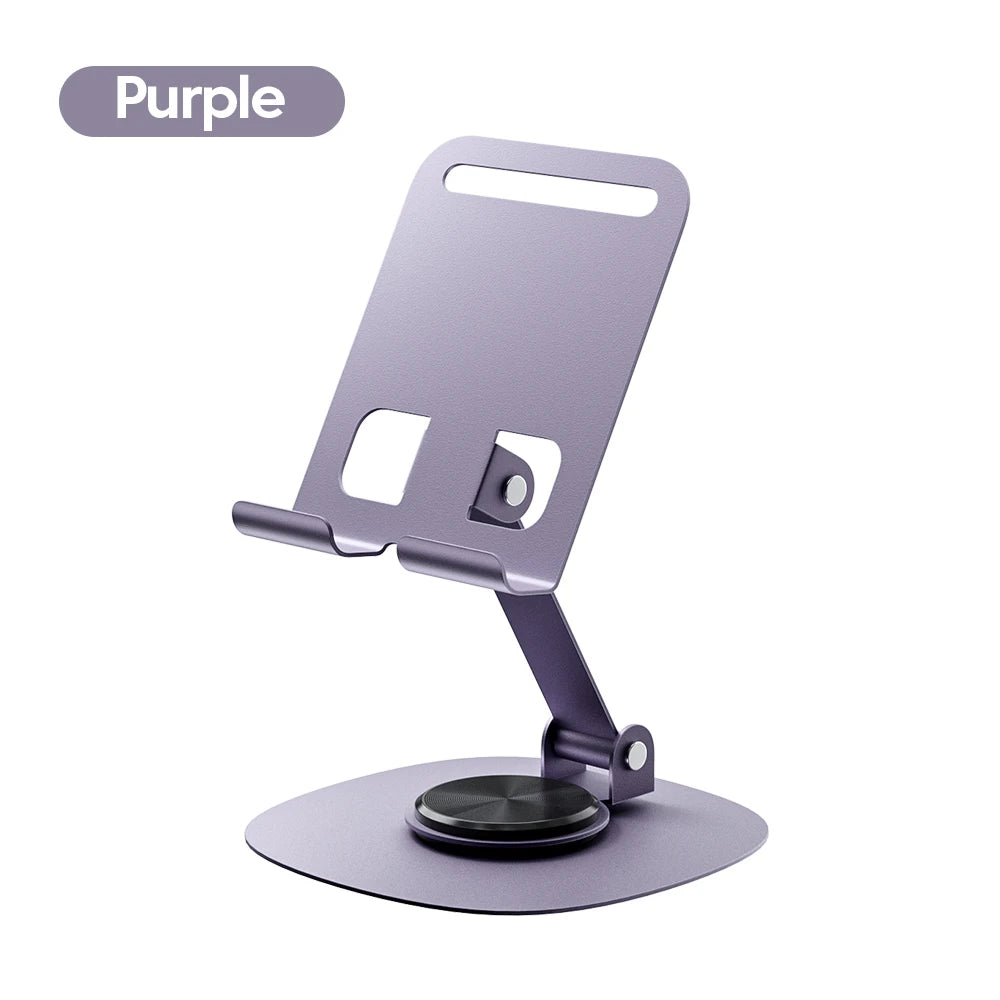 Rotating Phone Stand Aluminum Desktop Holder for Phone & Tablet