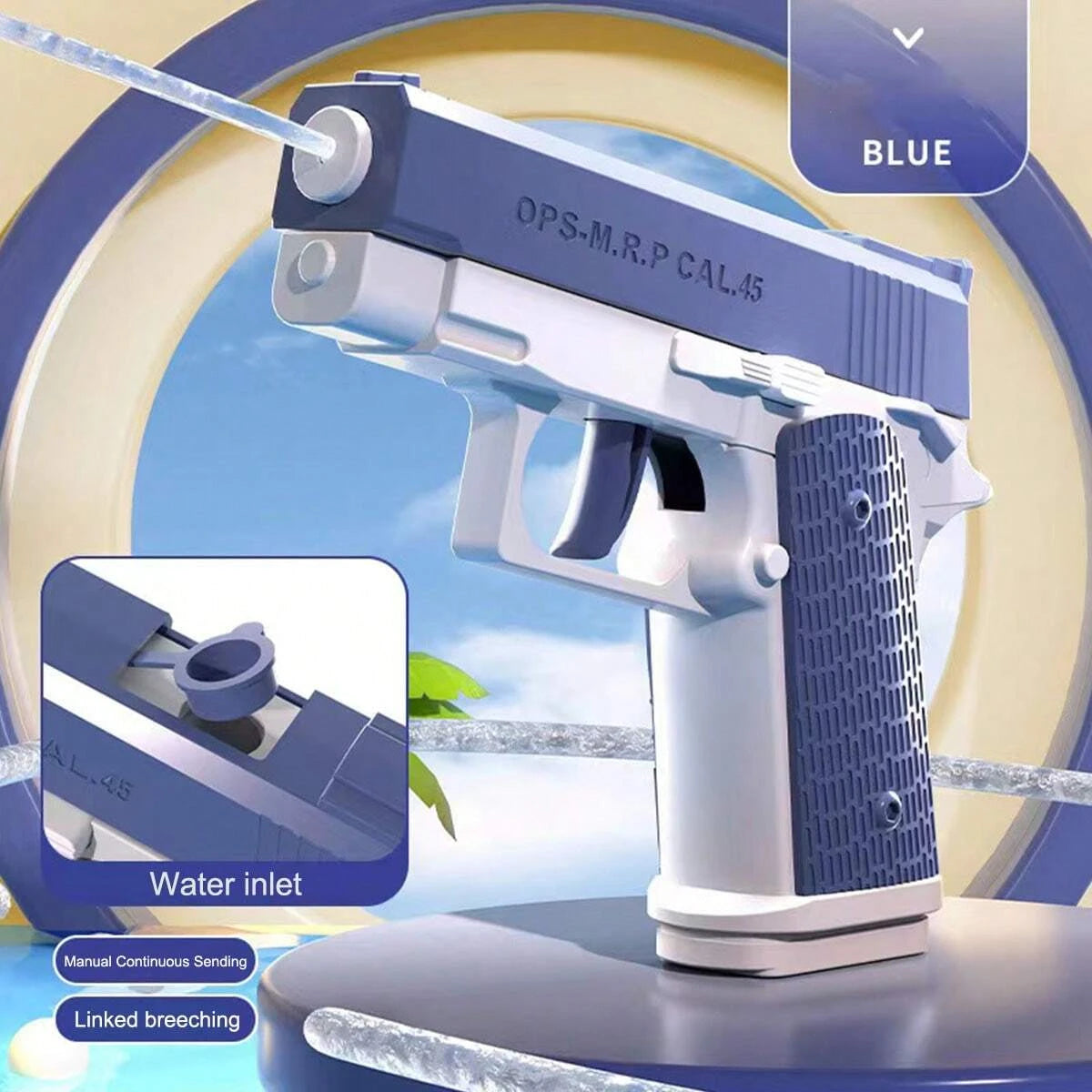 Water Blaster Pistol Toy, Outdoor Pool & Beach Squirt Gun