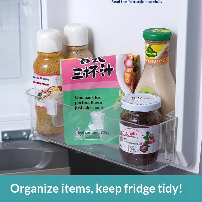 Refrigerator Shelf Divider Clips – Adjustable Fridge Organizer