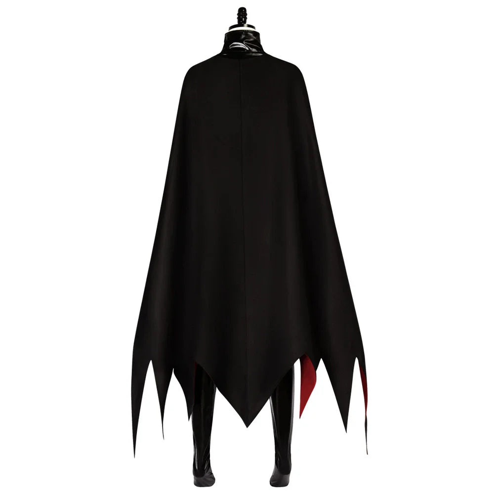 7PCS Sexy Madelyne Pryor Cosplay Costume Jumpsuit Cloak XX Men Villain Uniform Outfit Halloween Carnival Leather Battle