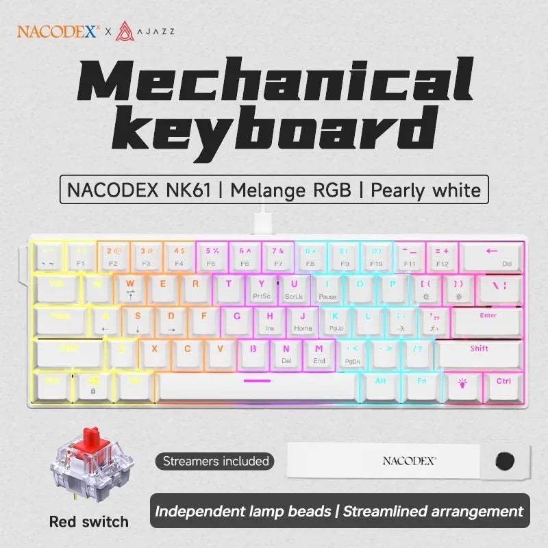 60% Mechanical Keyboard 61-Key RGB