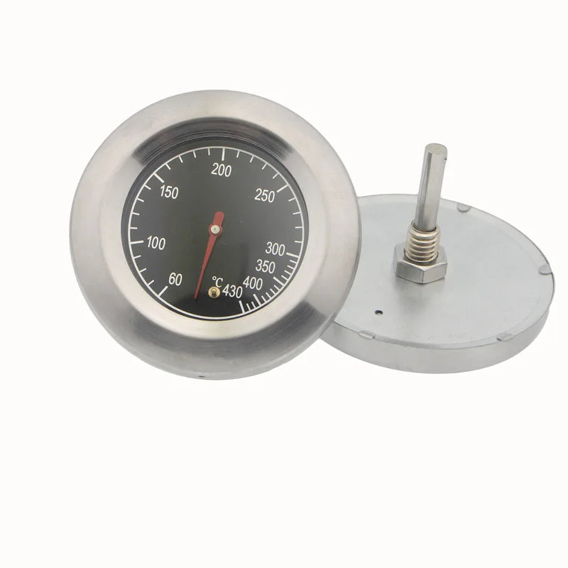 BBQ Smoker Thermometer 60–430°F Stainless Steel Temperature Gauge