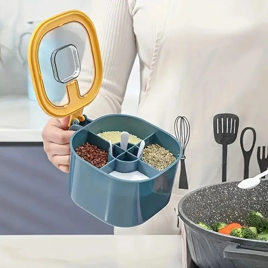 Seasoning Box with Lid & Spoons