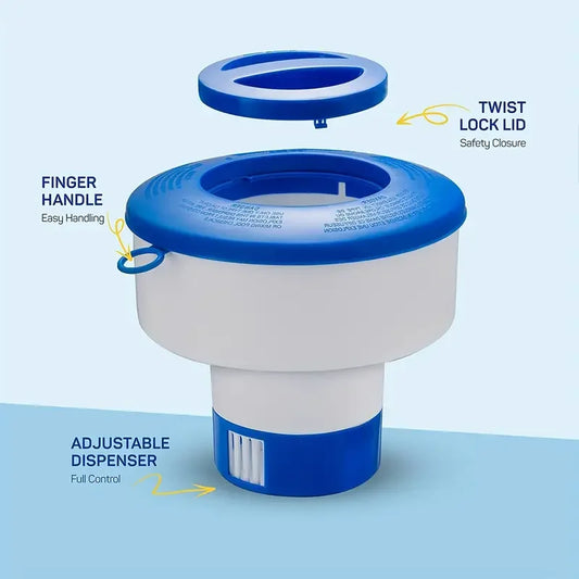 Pool Chlorine Floater Adjustable Tablet Dispenser