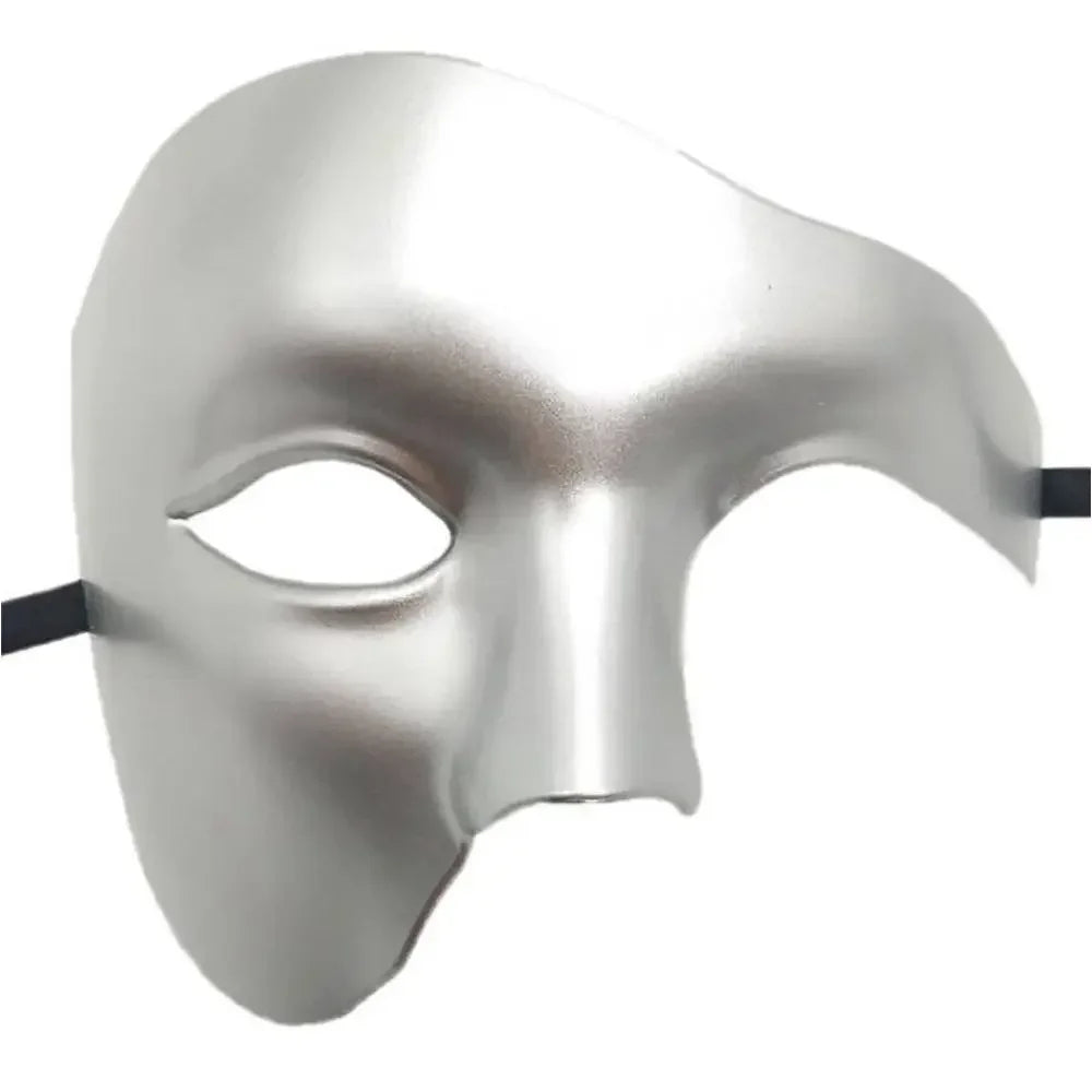 1PC Creative Phantom Masquerade Cosplay Mask Plastic Half Face Mask for Men Women Carnival Party Costume Props