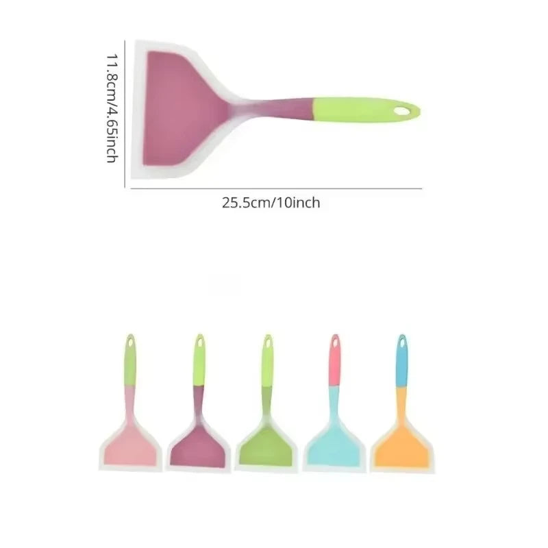 Silicone Pancake Spatula Heat Resistant Wide Kitchen Turner