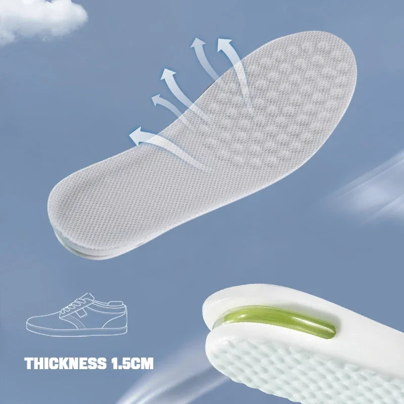 Height Increase Insoles – PU Shoe Inserts with Cushioned Support