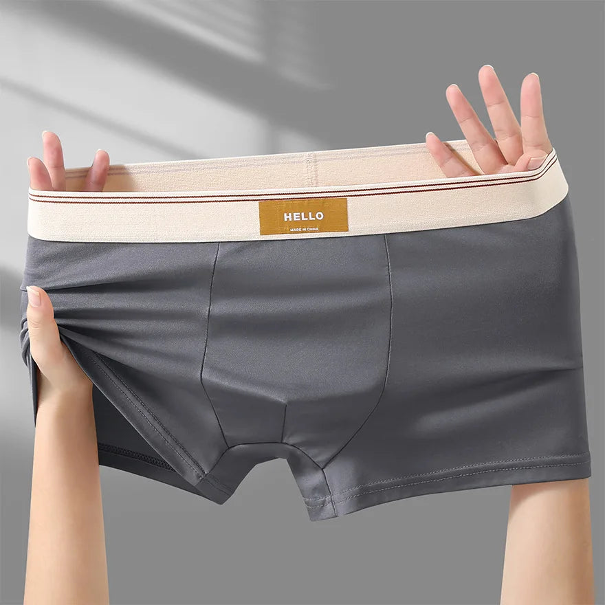 Men’s Boxer Briefs – Mid-Waist Stretch Knit Underwear
