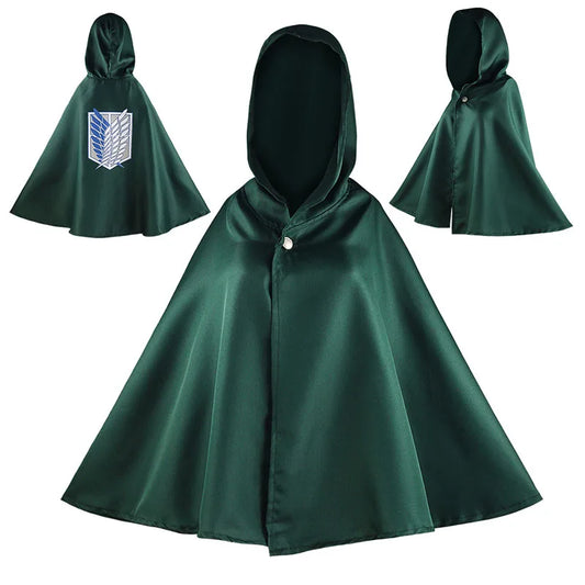 Shingeki No Kyojin Cosplay Costume Investigation Corps Cloak Uniform Recon Corps Belt Hookshot Levi Mikasa Eren Jaeger Full Set