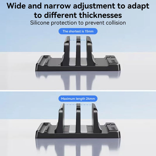 Vertical Laptop Stand – Adjustable Plastic Desktop Holder