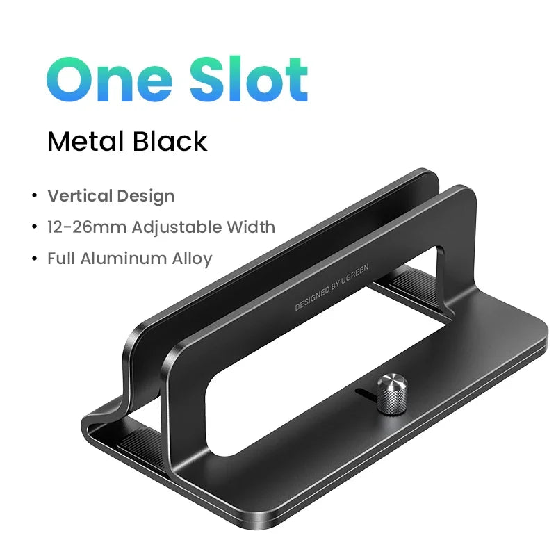 Vertical Laptop Stand Adjustable Aluminum Desk Stand for Laptop
