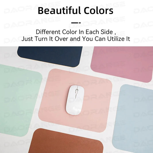 Leather Mouse Pad Anti-Slip Gaming Desk Mat