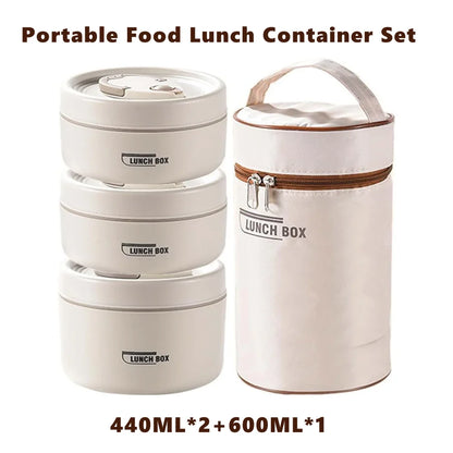 Insulated Lunch Container Set – 3