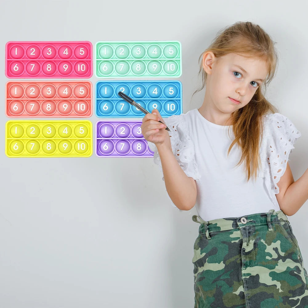 Number Counting Toys, 6-Piece Math Manipulatives for Kids