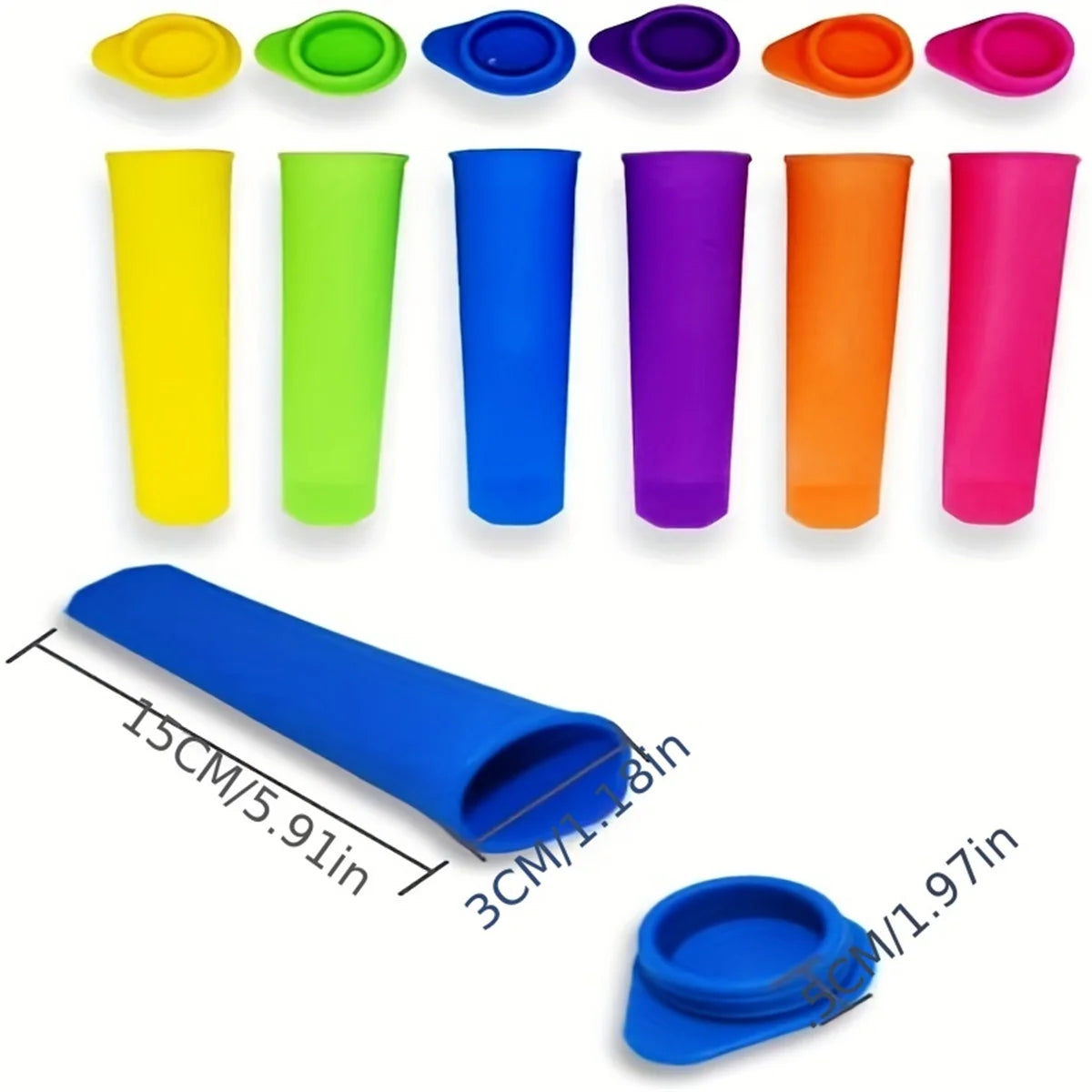 Silicone Popsicle Mold Set – Reusable DIY Ice Cream Maker