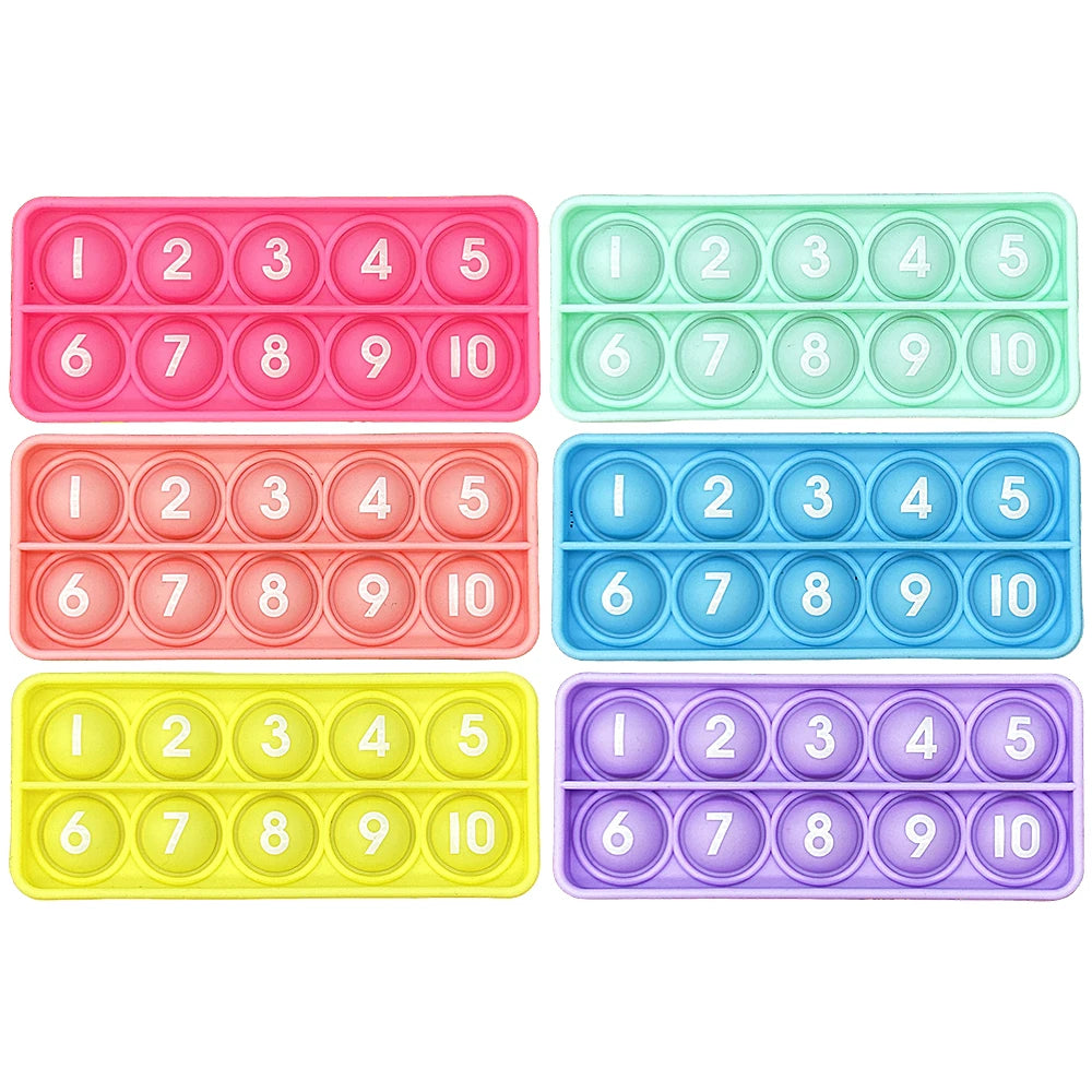 Number Counting Toys, 6-Piece Math Manipulatives for Kids