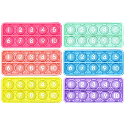 Number Counting Toys, 6-Piece Math Manipulatives for Kids