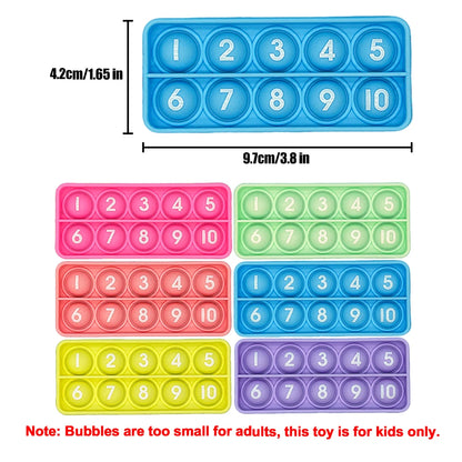 Number Counting Toys, 6-Piece Math Manipulatives for Kids