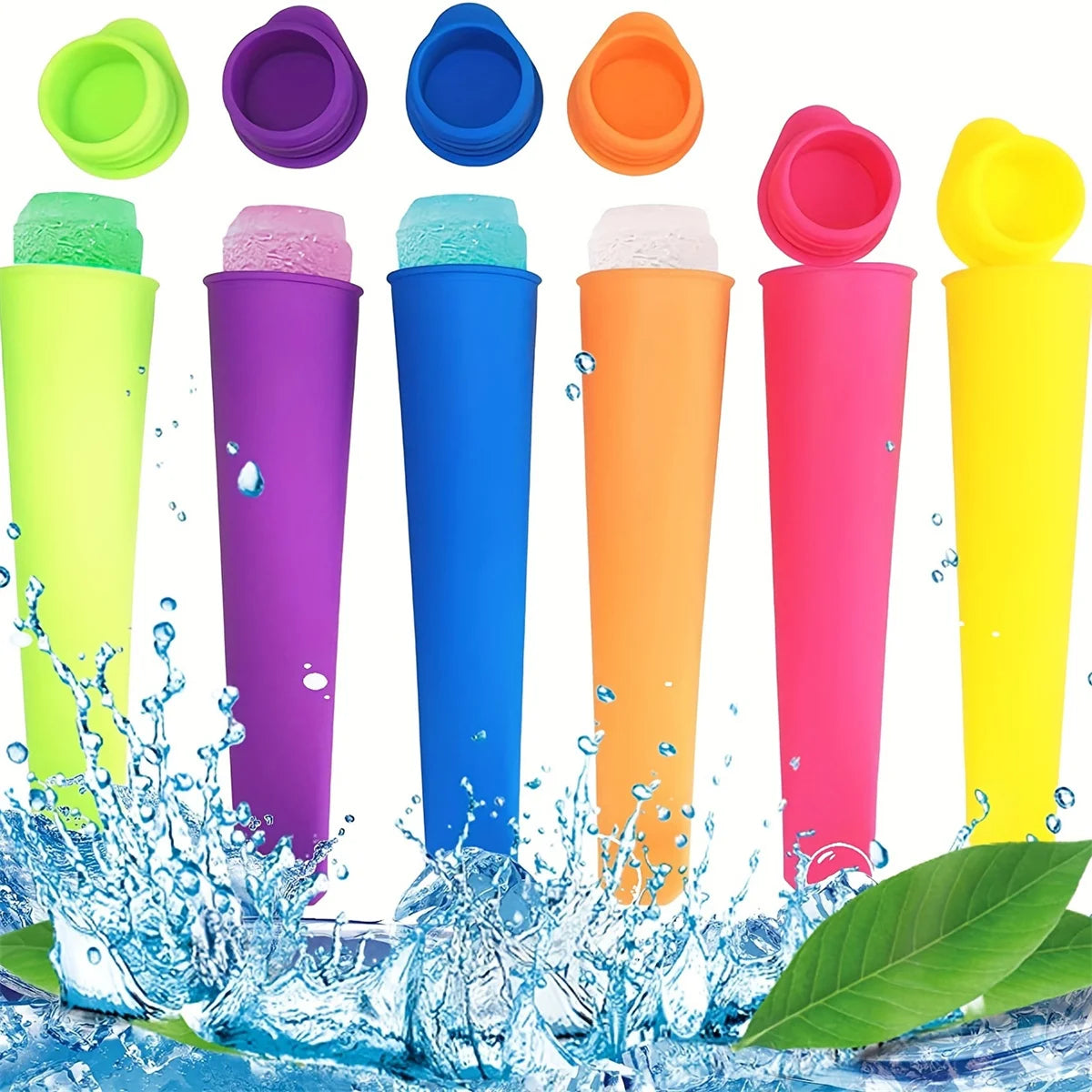 Silicone Popsicle Mold Set – Reusable DIY Ice Cream Maker