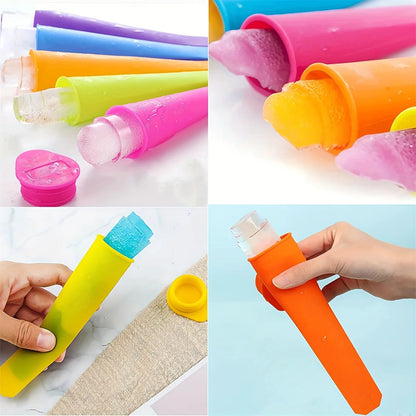 Silicone Popsicle Mold Set – Reusable DIY Ice Cream Maker