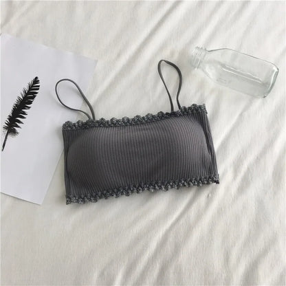 Cotton Bra for Women – Seamless Lace Comfort Design