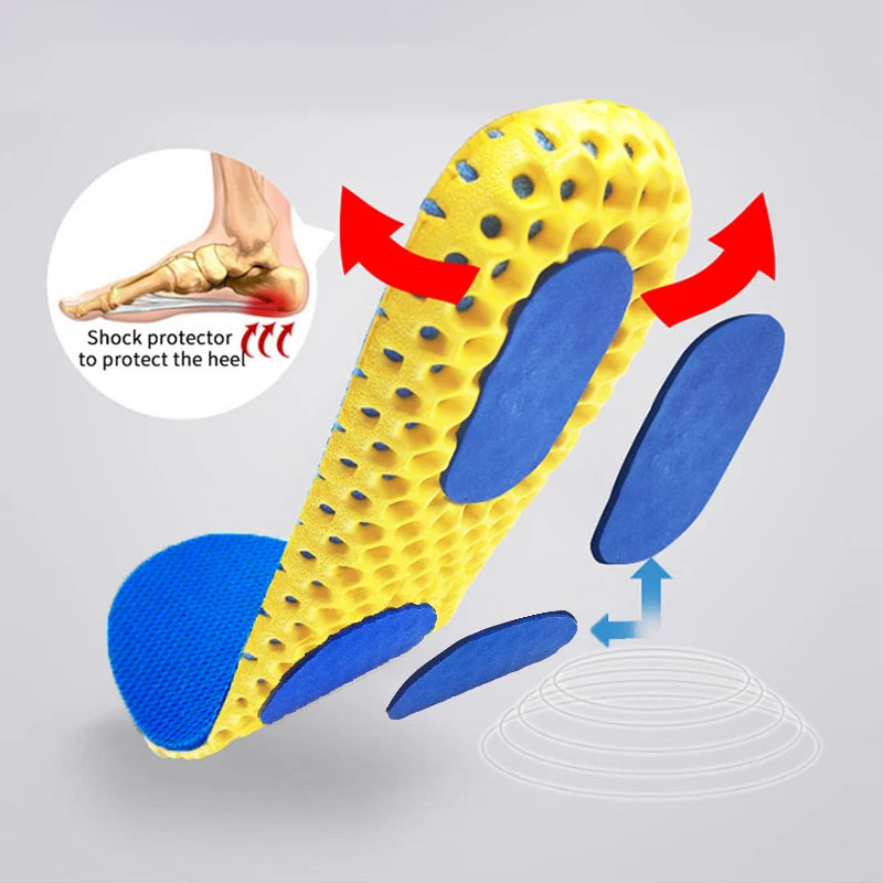 Memory Foam Insoles – Breathable Mesh Cushioned Shoe Inserts