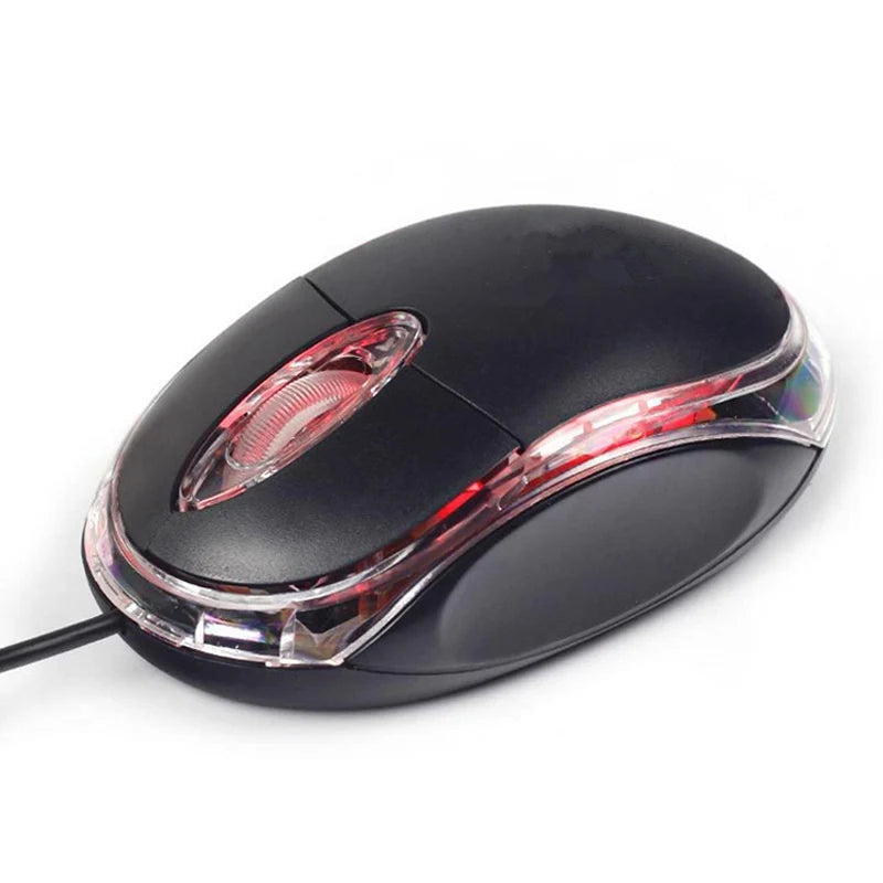 Mini Wired Optical Mouse – USB Ergonomic 800 DPI PC Mouse