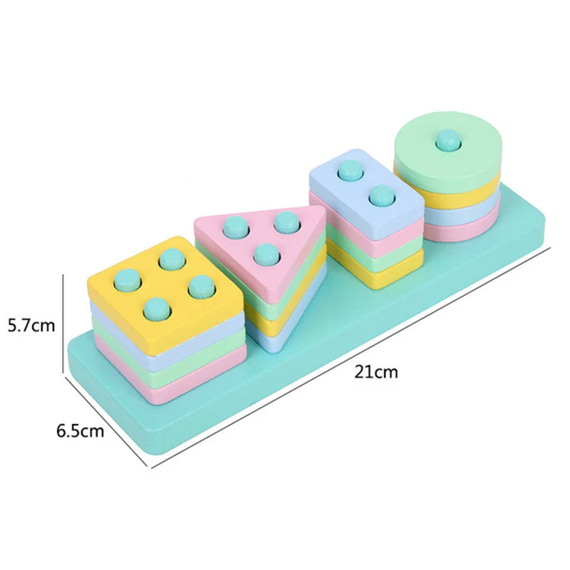 Wooden Shape Matching Toy for Kids