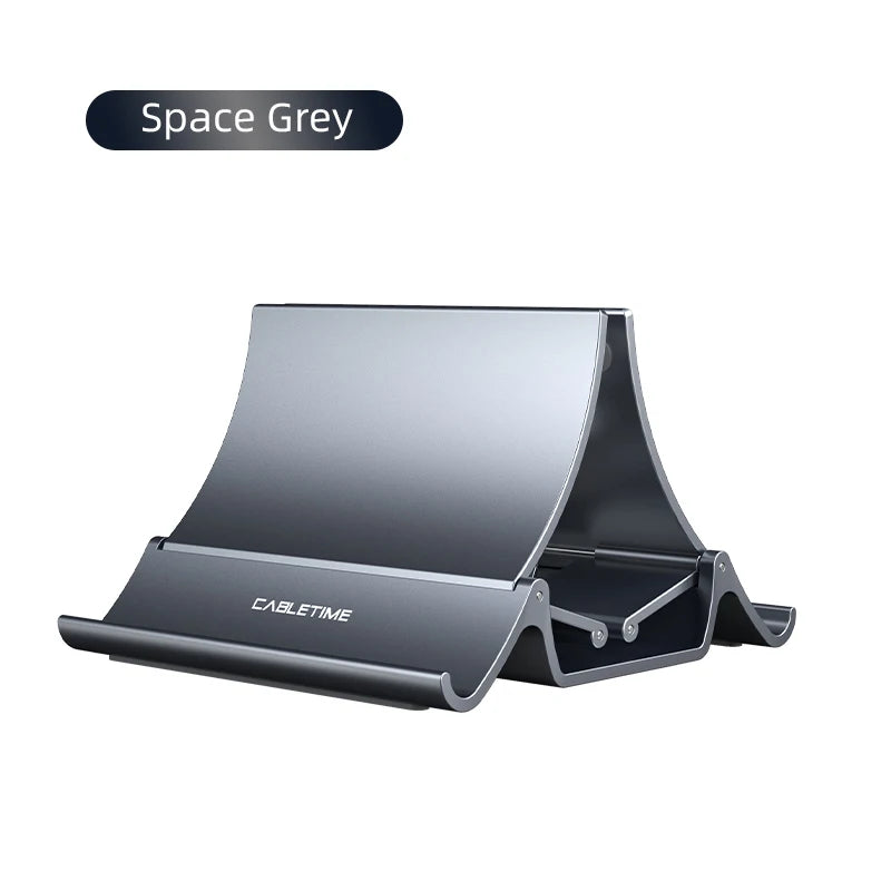 Vertical Laptop Stand Automatic Adjustable Space Saving Holder