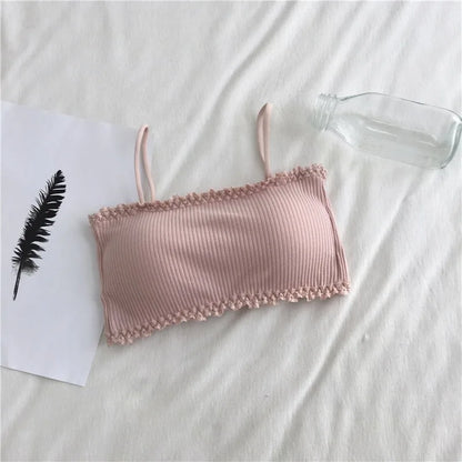 Cotton Bra for Women – Seamless Lace Comfort Design