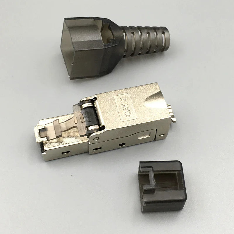CAT7 RJ45 Connector Tool-Free Shielded Ethernet Network Plug