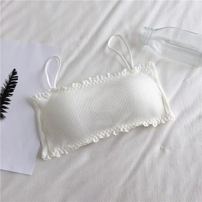 Cotton Bra for Women – Seamless Lace Comfort Design
