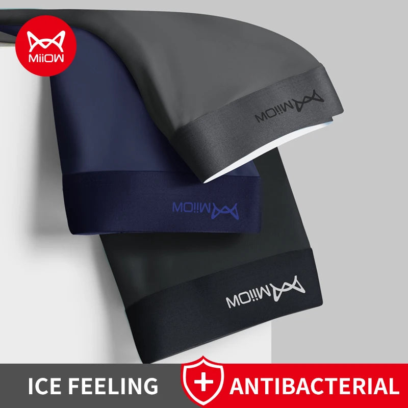 Men’s Boxer Shorts 3 Pack – Ice Silk Stretch Underwear