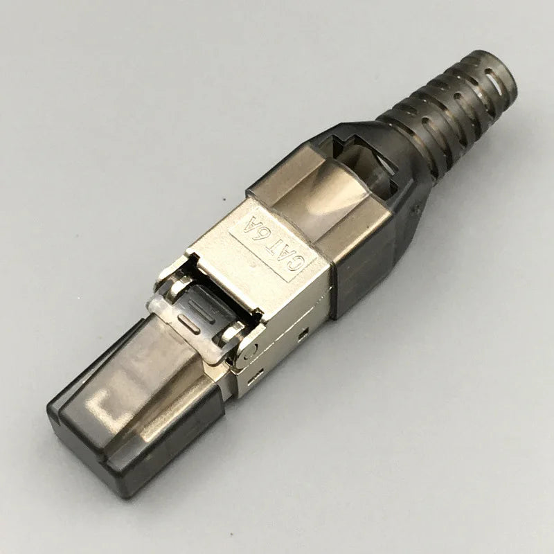 CAT7 RJ45 Connector Tool-Free Shielded Ethernet Network Plug