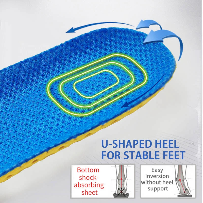 Memory Foam Insoles – Breathable Mesh Cushioned Shoe Inserts