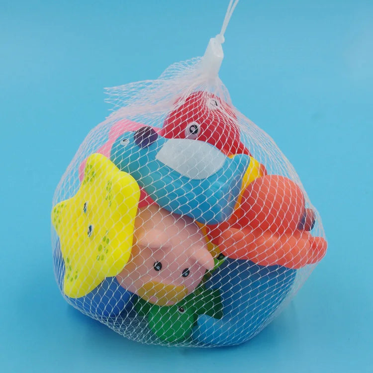 Baby Bath Toys – 10-Piece Squeeze & Float Animal Set