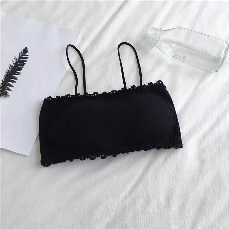 Cotton Bra for Women – Seamless Lace Comfort Design
