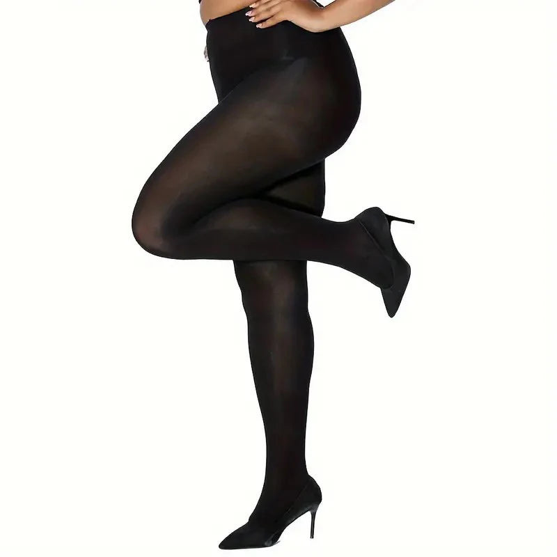 120D Velvet Tights for Women – Soft Plus Size Pantyhose