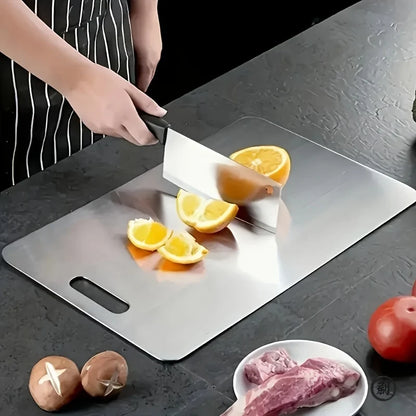 Stainless Steel Cutting Boards – 3-Piece Set with Juice Groove