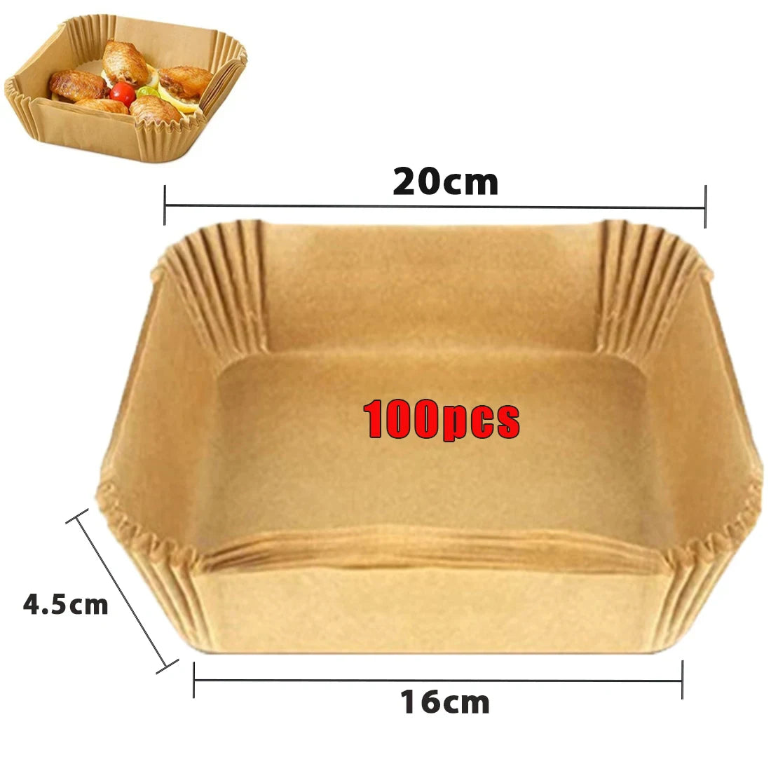 Air Fryer Paper Liners Disposable Round Parchment Baking Sheets