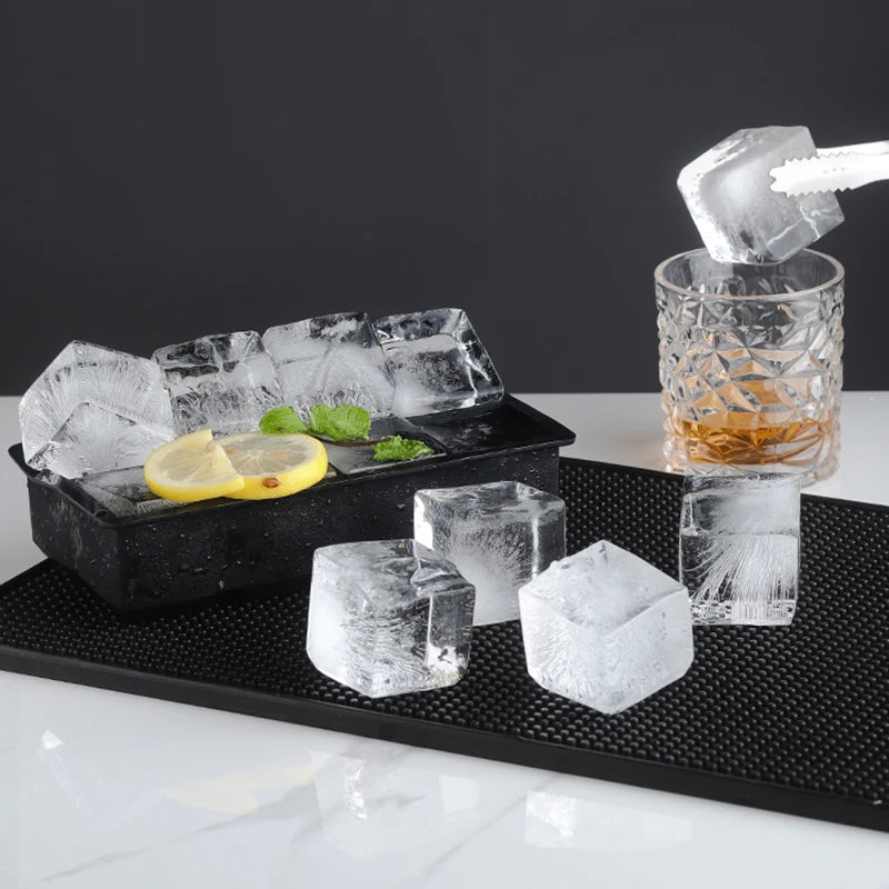 Large Silicone Ice Cube Tray Jumbo Square Ice Mold