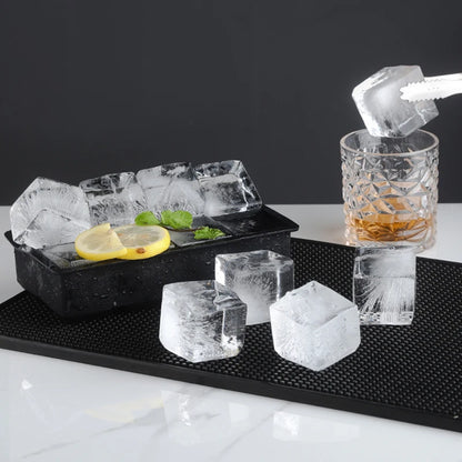 Large Silicone Ice Cube Tray Jumbo Square Ice Mold