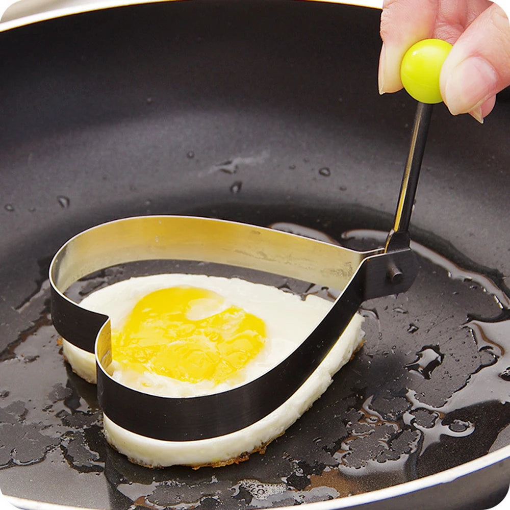 5Pcs Stainless Steel Egg Ring Molds Pancake Omelette Shapers