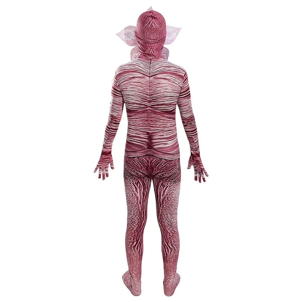 Cannibal Flower Jumpsuit Halloween Festival Horror Cosplay Bodysuit Costume for Children and Adults Bizarre Story Clothes