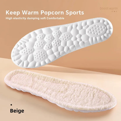 Warm Winter Insoles – Plush Thickened Cold-Weather Shoe Inserts