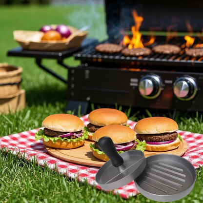 Burger Press Hamburger Patty Maker Aluminum Meat Tool for Kitchen