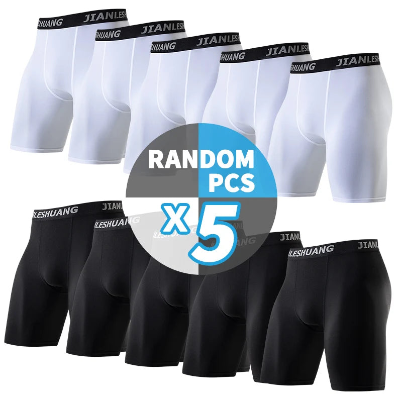 Men’s Cycling Underwear – Black & White Running Boxer Shorts